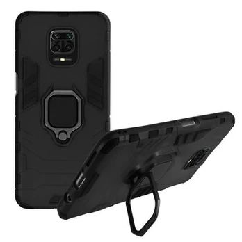 Apsauginis dėklas - AVIZAR - Xiaomi Redmi Note 9 Pro Max/9 Pro/9S - Laikiklis - Juodas