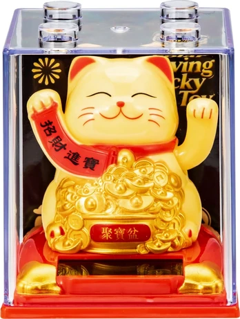 Sz Toys Mojuojantis sėkmės katinas, 8 cm