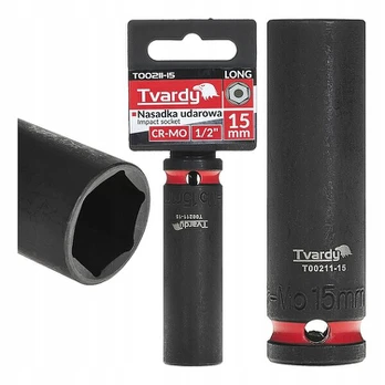 Tvardy ilga smūginė galvutė 1/2" 15mm Cr-mo