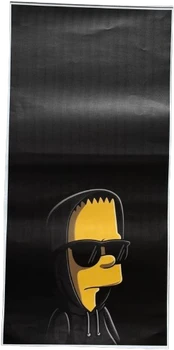 Lipdukas ant Automobilio Statramsčio Bart Simpson ( B-Pillar Sticker )