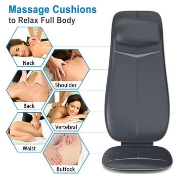 RENPHO Neck & Back Massage Cushion S Black