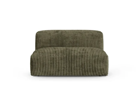 Modul Armless, "Martina", 1 Seat, 132x120x75, Moss Green