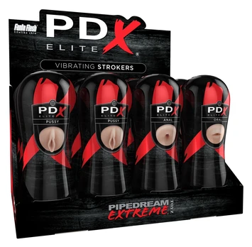 Pipedream Extreme Elite pee Vibrating Stroker Display Vibruojantis masturbatorius