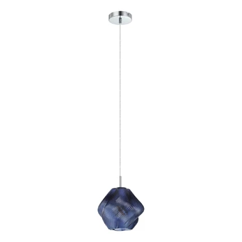 Pakabinamas šviestuvas „Meliciano“, mėlynas, stiklas, Ø 22 cm, E27