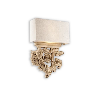 Sieninis šviestuvas Ideal Lux Wall lamp with 2 lights PETER, E14, sand color