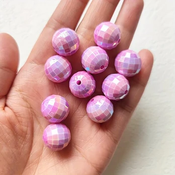 Disko karoliukai, 16mm Purple