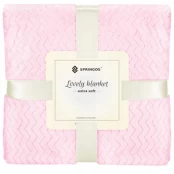 Pledas Springos Lovely Blankets Extra Soft, rožinis, 160 cm x 200 cm kaina