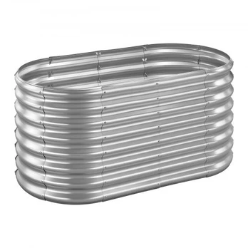 Pakelta lysvė, 120x60x60 cm, sidabrinė, metalas