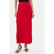 ViCOLO Maksi sijonas TD0472 Raudona Slim Fit