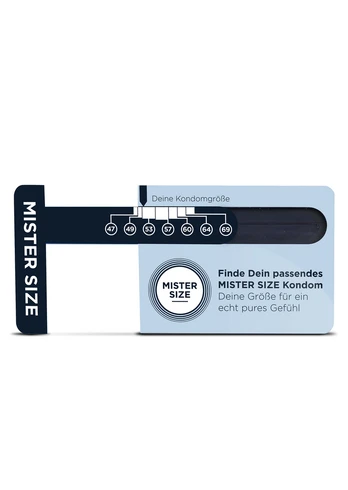Mister Size Sizer Tool - Precision Measurement Card for Condom Selection