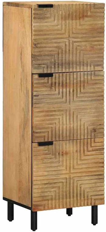 Highboard Brown 40x33x110 cm Masyvo medžio Mango