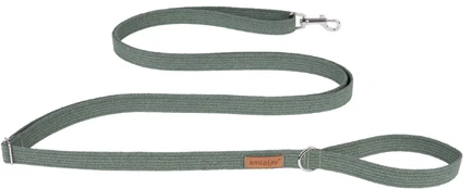 Pavadėlis Amiplay Cotton Easy Fix, žalias, 1.6-3m x 1.5cm kaina