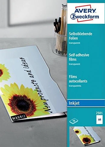 Avery Zweckform A4 rašalinė plėvelė 50 lakštų (2501)