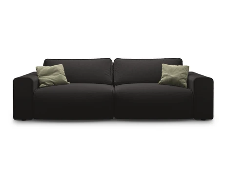 Sofa With Bed Function And Box, "Victor", 3 Seats, 246x100x83, Black