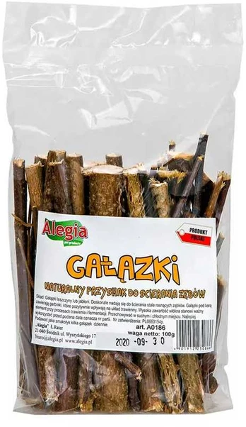 ALEGIA Twigs for rodents - treat for rodents and rabbits - 100g