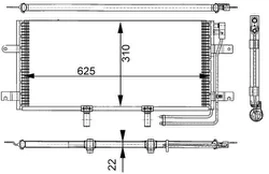 MAHLE AC 332 000S Kondensatorius, oro kondicionierius