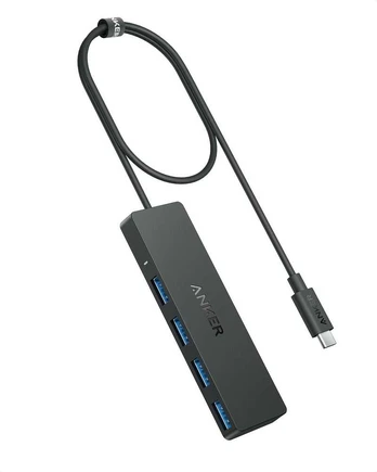 Anker Hub 4w1 5Gbps USB-C Juodas