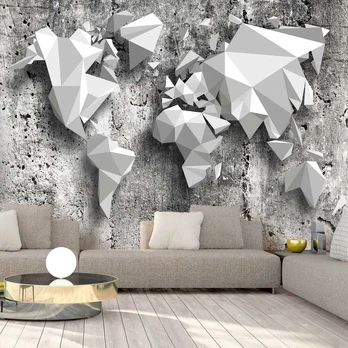 Artgeist Fototapetas - World Map: Origami