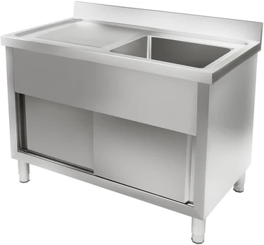 Virtuvės plautuvė su spintele 120 cm