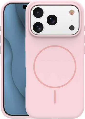 Dėklas Telforceone Silicone Thin Mag case for iPhone 17 Pro Max 6,9' light pink