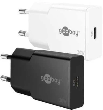 Goobay USB-C™ PD GaN plonas greitasis įkroviklis (30 W)