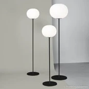 FLOS "Glo-Ball F1" grindų lempa, juoda