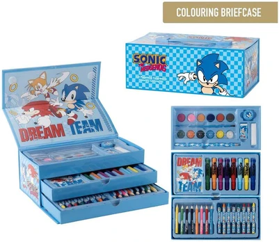 CERDÁ Sonic the Hedgehog Colouring stationery case