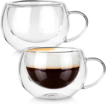 Dvigubos sienelės stiklinės Vilde 280 ml, 2 vnt.