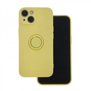 Dėklas TelForceone Finger Grip case for Samsung Galaxy S22 Geltonas