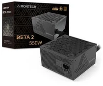 Montech BETA 2 80 PLUS Bronze Power Supply, ATX 3.1 – 550 Watts, juodas