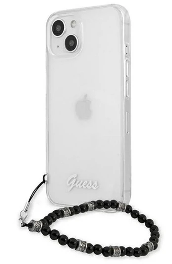 Telefono dėklas Guess Black Pearl, Apple iPhone 13 Pro Max, skaidri