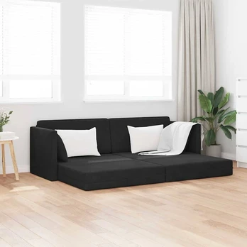Floor Sofa Bed 2-in-1 Juoda 213x144x60 cm