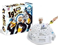 Įgūdžių žaidimas statyti iglu pingvinus