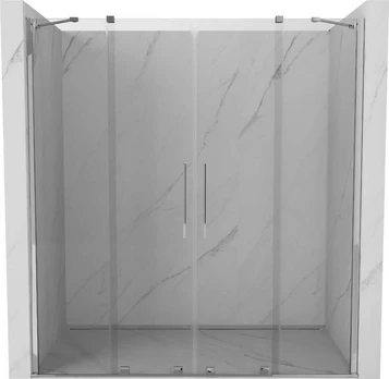 Dušo durys Mexen Velar Duo, 150 cm x 200 cm, chromo