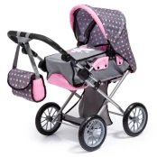 Bayer - Dolls Pram - City Star - Grey & Pink (13666AA) kaina