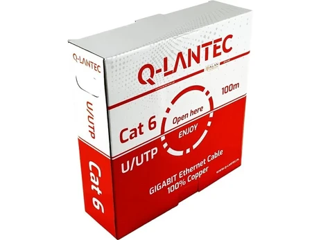 Cat. 6 U/UTP data communication cable, PVC, Eca, 100 m