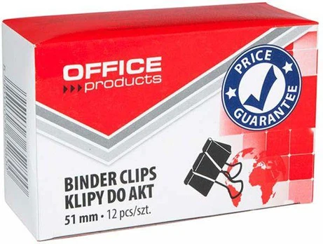 Spaustukai Office Products, 51 mm, 12 vnt.