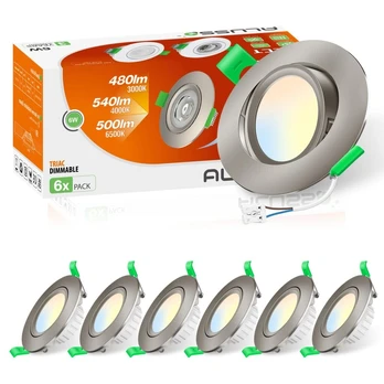 LED įleidžiamas šviestuvas 230V 76mm 6 vnt.