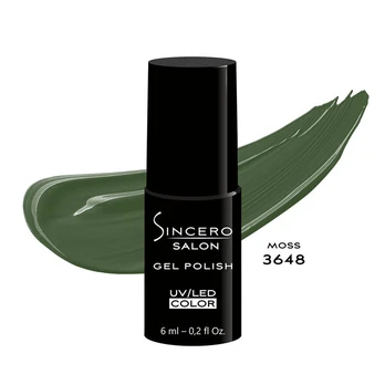 Gelinis nagų lakas "Sincero Salon", 6ml, MOSS, 3648