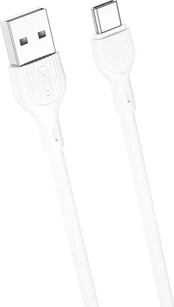 Kabel USB XO USB-A - USB-C 1 m Biały (GSM111867)