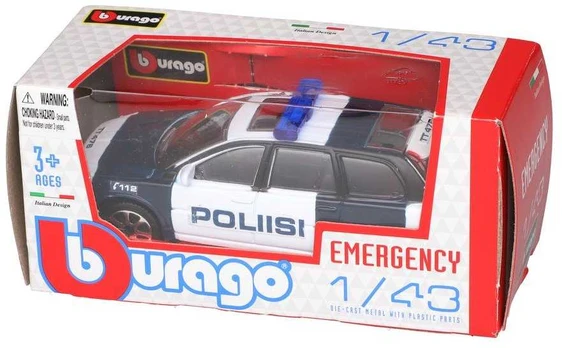Žaislinis automobilis Bburago policija 1/43