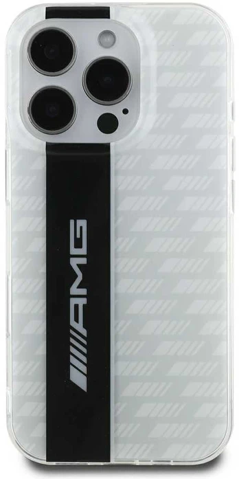 AMG Carbon Pattern Dėklas, skirtas iPhone 16 Pro Max Baltas