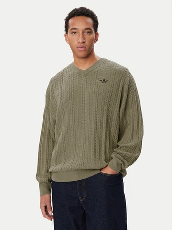 adidas Megztinis KR9767 Smėlio Loose Fit