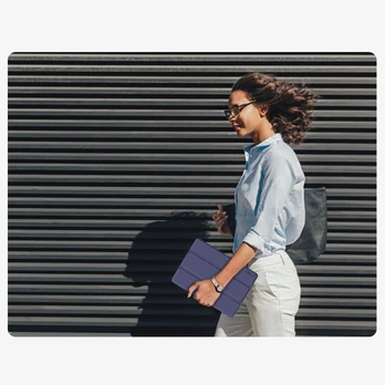 Mėlynas atverčiamas dėklas Samsung Galaxy Tab A9 Plus / A11 Plus 11.0 planšetei "Tech-Protect Smartcase"