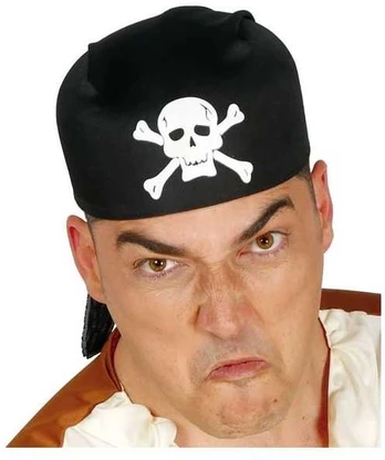 Fiesta Sort bandana pirathat