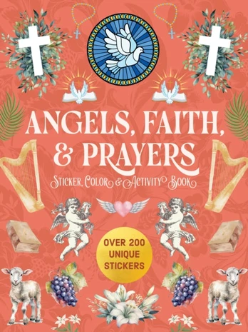 Angels, Faith & Prayers Sticker, Color & Activity Book