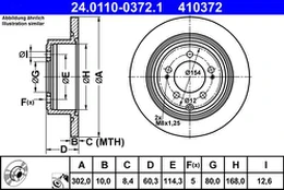 ATE 24.0110-0372.1 Brake Disc