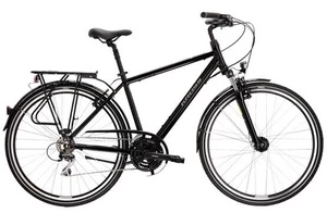 Dviratis turistinis Kross Trans, 28 ", M rėmas, juodas/pilkas
