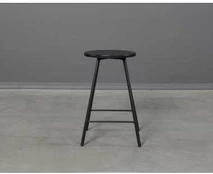 LOFT Juodas pusbario (60cm) taburetė