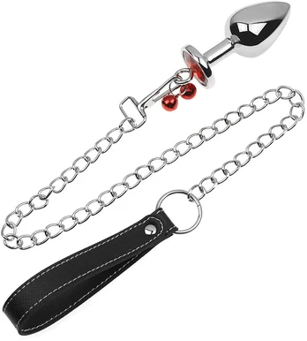 Analinis kaištis su grandinėle Diamond Anal Chain Plug, 34 mm